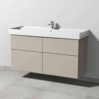 Sanipa 3way Waschtischunterbau zu Villeroy & Boch Collaro Waschtisch mit 4 Auszügen, Kaschmir-Matt SP8381U
