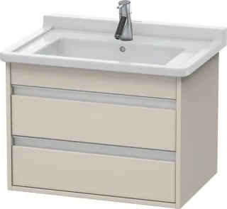 Duravit Ketho Waschtischunterbau wandhängend Taupe Matt 650x455x480 mm - KT664309191 KT664309191