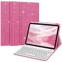 Fintie Tablet-Hülle für iPad 11. Generation 11" 2025(A16), iPad 10. Generation 2022 10.9", Case mit Pencil Halter, magnetisch Abnehmbarer Tastatur(QWERTZ Layout)