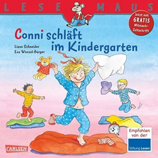 LESEMAUS Band 102: Conni schläft im Kindergarten
