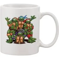 Blondie & Brownie Tasse Turtles Schildkröten Ninja Cartoon Retro Nerd, Keramik