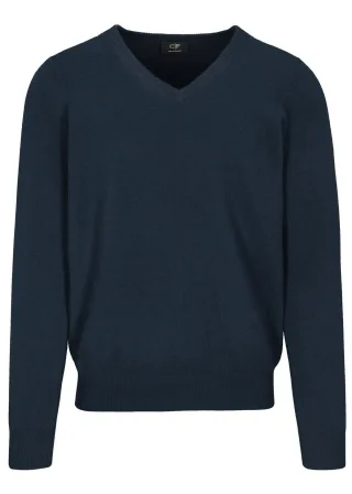 COMMANDER Finest Clothing - V-Pullover Basic, uni dark navy - Gr. - S