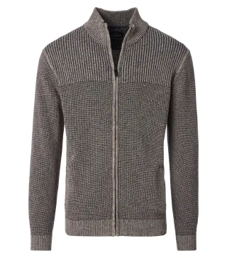 CASAMODA - Strickjacke braun - Gr. - XXL