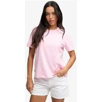Superdry T-Shirt Essential Logo Emb Tee aus Baumwolle, normale Passform, Rundhalsausschnitt, Kurzarm