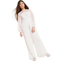 LIPSY Jumpsuit Lipsy festlicher 2-in-1-Jumpsuit mit Spitze (2-tlg)
