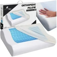 MALATEC Gesundheitskissen Orthopädisches Kissen, Füllung: Memory-Schaum, Spar-Set, kühlendes-Gel, eine ergonomische Schlafposition und weniger Verspannungen