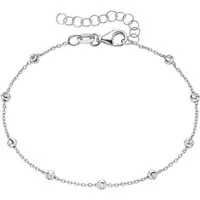 Firetti Armband Schmuck Geschenk Silber 925 Armschmuck Armkette diamantierte Kugeln