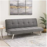 HTI-Living Schlafsofa Klappsofa Grau Milena, Stück 1 Teile, Couch mit Schlaffunktion