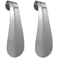 HAC24 Schuhlöffel Schuhanziehhilfe mit Haken extra lang Schuhanzieher (Set, 2-tlg), 15 cm