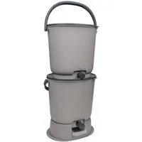 skaza Exceeding Expectations Biomülleimer Bokashi Organko Essential SET, Küchenkomposter 15,3L 2er Set Geruchsdicht Bokashi Fermentation Starte