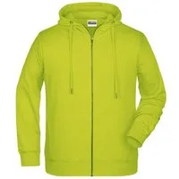 James & Nicholson Kapuzensweatjacke Sportliche Herren Sweatjacke aus Bio-Baumwolle 8026 Hochwertige French-Terry Qualität