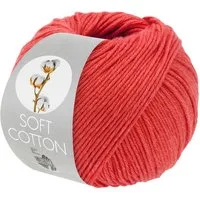 LANA GROSSA SOFT COTTON Häkelwolle, 140 m (weiches, vielseitiges Garn für höchsten Tragekomfort), 50 g
