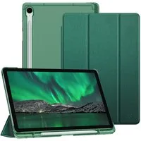 Fintie Tablet-Hülle für Samsung Galaxy Tab S10 Lite/S10 FE/S9 FE 10.9" & S9 11" Tablet, Ultradünn Case mit Stifthalter&Translucent Rückseite, Auto Schlaf/Wach