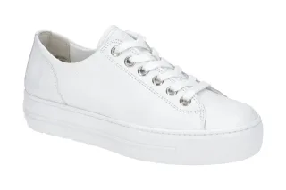 Paul Green Sneaker 4790-01 White / White Echtleder Super Soft Fu?bett Frottee...