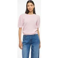 Vila Kurzarmpullover VIDALO O-NECK S/S KNIT TOP - NOOS