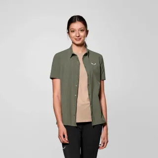 SALEWA - Puez Kurzarm Hemd Damen - Grün (Gr.36)