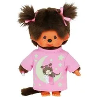 Monchhichi Plüschfigur Glow in the Dark Mädchen 20 cm Monchhichi Puppe Schlafoutfit