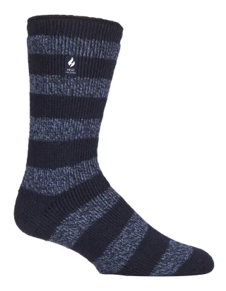 Wärmehalter - Herren Extra Dicke Thermosocken für den Winter | Warme Flauschige Fleece Isolierte Socken | Geschenke für Männer - Navy / Denim (Palermo)
