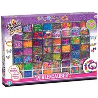 XTREM toys & sports Bastelperlen Bastelperlen Perlenzauber XXL Perlen Set 15.000 Teile Kinder DIY Set, (15000-tlg), Riesenauswahl Perlen, viele Farben und Formen