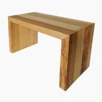 Madera Spielzeuge Hockerbank Eschen Fussbank 19 (1 St., 1 teil), kippsicher und standfest, Handarbeit aus Deutschland