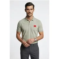 HUGO Poloshirt Dereso Slim Fit, Kurzarm, HUGO Weblabel