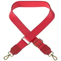 EAZY CASE Schulterriemen Schultergurte für Taschen unifarbend Wechselband Taschenriemen Festivalbag verstellbar universal Boho Rot