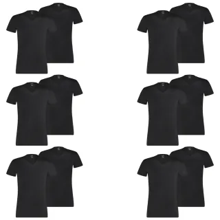 12 er Pack Puma Basic V Neck T-Shirt Men Herren Unterhemd V-Ausschnitt