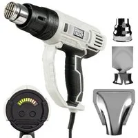 Garage Freaks Heißluftgebläse Heißluftpistole mit 5 M Kabel, LED Anzeige, 60-600° C, bis max. 600 °C, mit LED Anzeige - 600° - 2000W