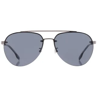 Hugo Boss - "1537/F/SK 06LB IR" Sonnenbrille für Herren (Dunkles Ruthenium/Grau)