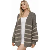Worldclassca Cardigan Worldclassca Strickjacke Cardigan Open Front Pullover Lang Casual Neue Kollektion - Stilvolle und gemütliche Strickmode für Damen