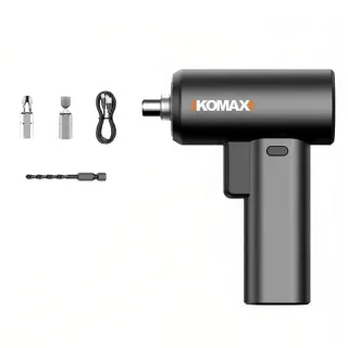KOMAX Small 7 Electric Screwdriver Rechargeable Multi-Functional Household Cordless Power Drill Driver Tool with 6 LED L