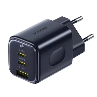 [GaN Tech] Baseus PicoGo AE11 67W 3-Port USB Charger USB-A+2USB-C Fast Charging Wall Charger Adapter EU Plug for iPhone