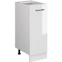 Vicco Apothekerschrank R-Line, Weiß Hochglanz/Weiß, 30 cm ohne Arbeitsplatte (1-St)