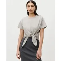 LeGer T-Shirt Tessy, LeGer by Lena Gercke mit Knoten-Detail, cropped