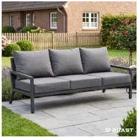 BRAST Gartenlounge-Set Aluminium Adria, viele Varianten & Module, (Loungemöbel Essgruppe Gartenmöbel, bis zu 5 Personen, Sofa Sessel Tisch), Loungesofa 3-Sitzer