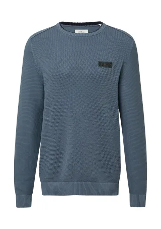 s.Oliver - Strickpullover blau - Gr. - XL