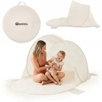 HyperMotion Strandmuschel HyperMotion Pop Up Strandmuschel 200x130x90 cm Beige mit Tragetasche