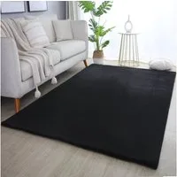 SIMPEX24 Teppich Unicolor - Einfarbig, Läufer, Höhe: 20 mm, Teppich Wohnzimmer Einfarbig Shaggy Modern Flauschiger Felloptik Weich