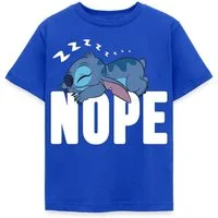 Spreadshirt T-Shirt Lilo & Stitch, Schlafender Stitch Nope Kinder T-Shirt (1-tlg)