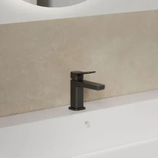 KLUDI-X3 Waschtischarmatur 422903981 ohne Ablaufgarnitur, schwarz matt