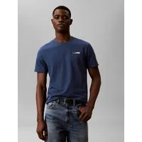 Calvin Klein T-Shirt reine Baumwolle, Regular Fit, Brust- und Rückendruck