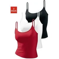 Vivance Active by Lascana Spaghettitop (3er-Pack) aus weicher Microfaser