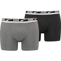 PUMA Boxershorts MEN MULTI LOGO BOXER 2P (2er Pack) Komfortbund