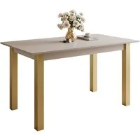 Lookway Esstisch ARTON GOLD ausziehbarer Tisch 140 cm