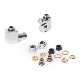 Terma Set Regelventil DEXTER GZ 1/2" - Ø16x2, Ø15 links, TGERCD1-CR, Chrom TGERCD1-CR