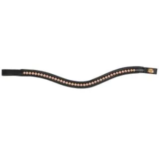 Hans Melzer Horse Equipment Hans Melzer Stirnriemen Milano schwarz WB EXTRA (KB-Kaltblut)