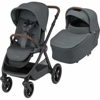 Maxi-Cosi Kinder-Buggy Maxi-Cosi Oxford Plus Baby Kinderwagen, 2-in-1 Set, mit Babywanne, 0–4, Bequeme Babywanne für Neugeborene Geräumiger Sitz und ergonomische R…