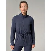 comazo Sweatjacke mit Stehkragen – taillierbar durch Tunnelzug, komfortabel & modern