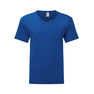 Fruit Of The Loom Herren Iconic 150 V-Ausschnitt T-Shirt (Königsblau)