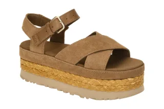 UGG 1167471 CHE Damen Sandalette AUBREY ANKLE STRAP - Braun Flexibel & Leicht